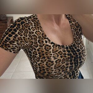 New Leopard Print Women's Bodysuit